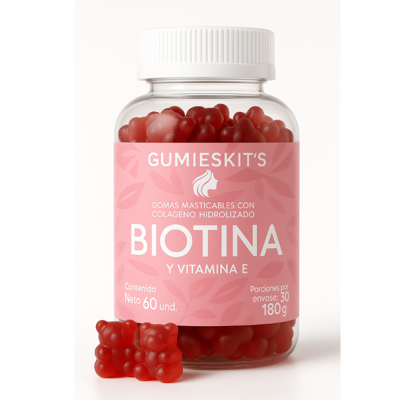 🌸 GUMIESKITS™ – GOMITAS PREMIUM COLÁGENO + BIOTINA + VITAMINA E ✅COMPRA 1 LLEVA 2