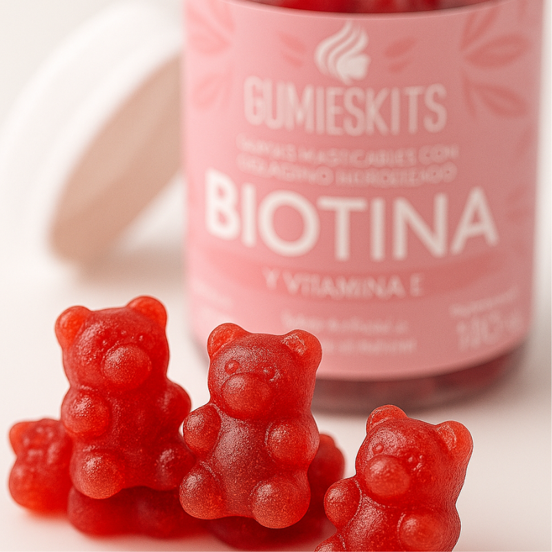 🌸 GUMIESKITS™ – GOMITAS PREMIUM COLÁGENO + BIOTINA + VITAMINA E ✅COMPRA 1 LLEVA 2