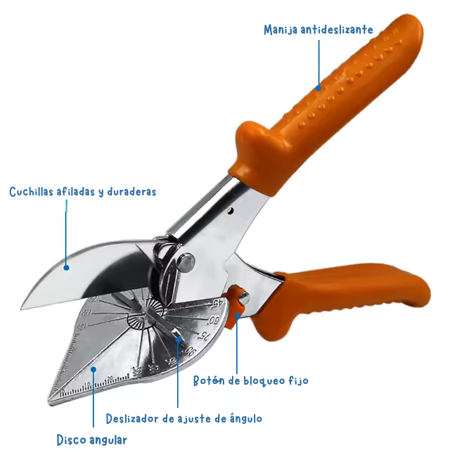 Tijera Multiángulo™ - Corte Perfecto en Todos los Ángulos