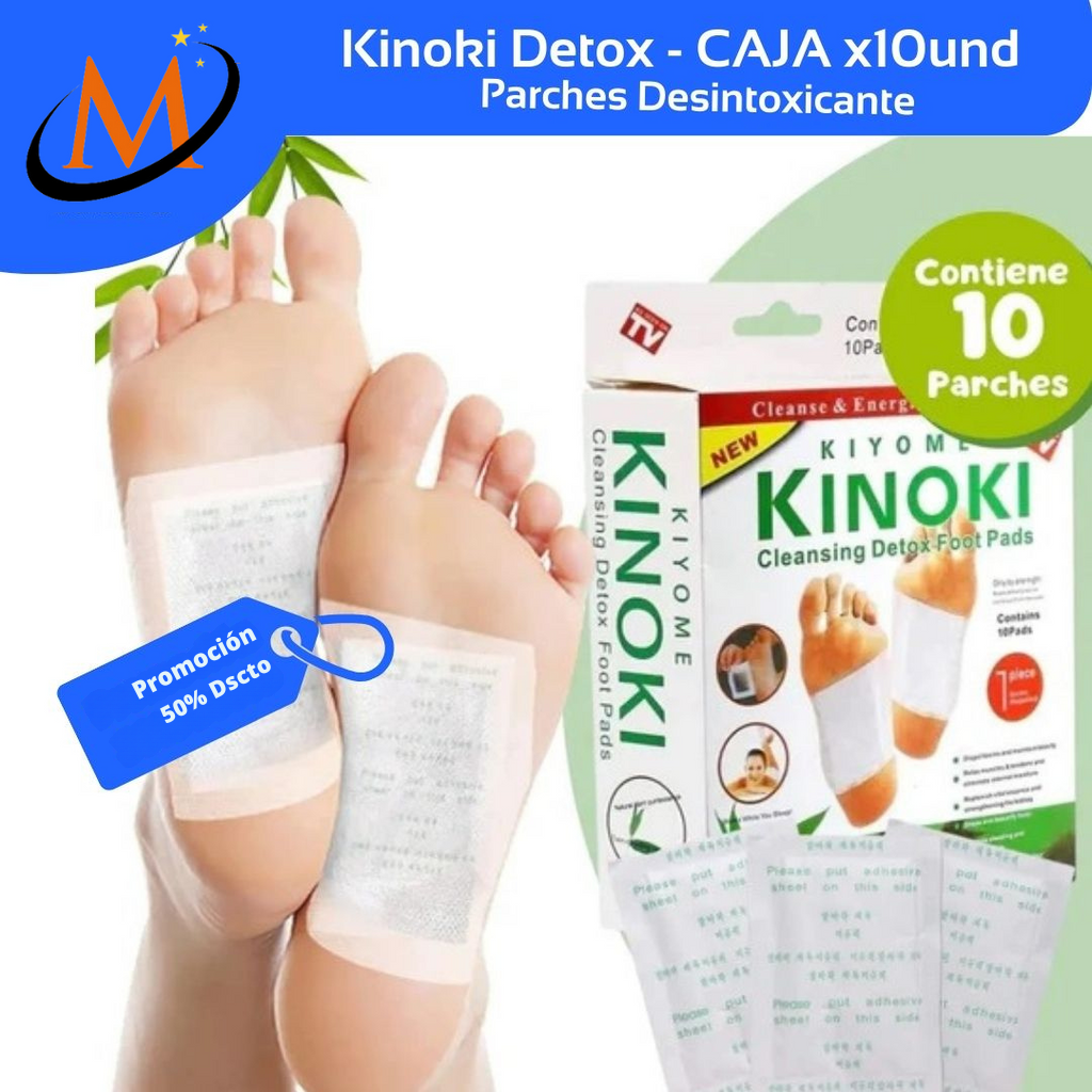 DePax™ Parches Desintoxicantes KINOKI - Caja X10 PARCHES