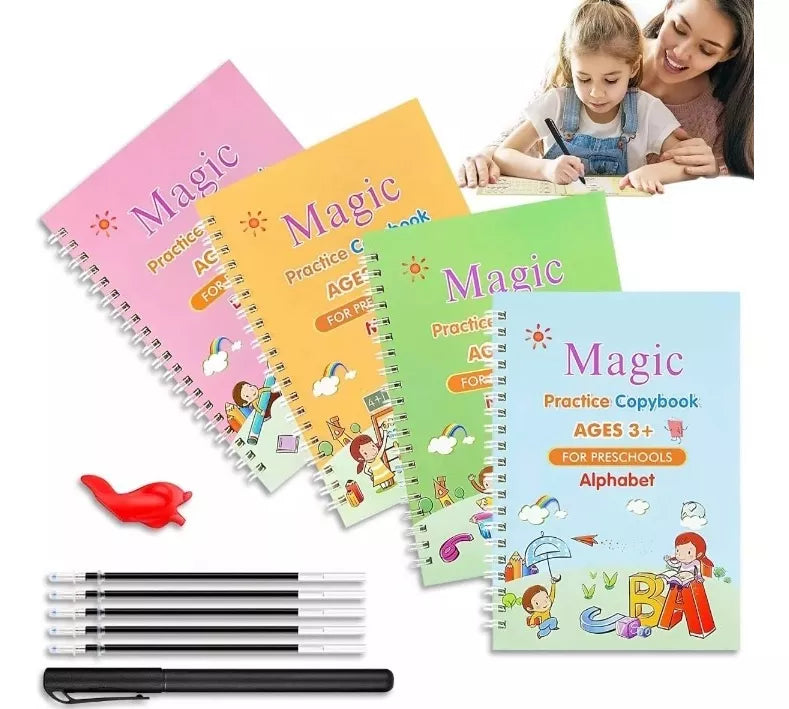 Caligrafix™ - Super Kit 4 Libros de Caligrafía Reutilizables - [PROMOCIÓN DISPONIBLE SOLO HOY]