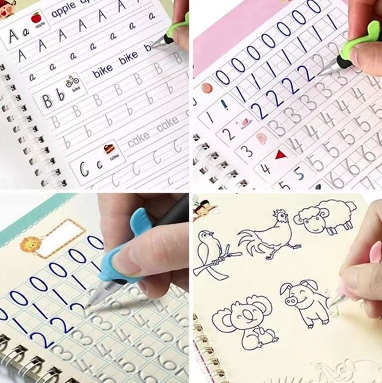 Caligrafix™ - Super Kit 4 Libros de Caligrafía Reutilizables - [PROMOCIÓN DISPONIBLE SOLO HOY]