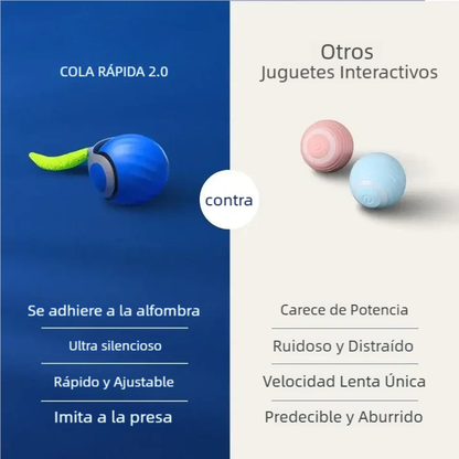 TailPlay™ 2.0 – Pelota Inteligente Con Cola Para Gatos