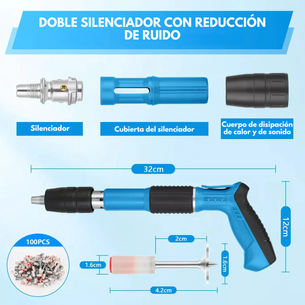 ClavoForce™ – Pistola de Clavos + 100 Unidades Incluidas - [PROMOCIÓN DISPONIBLE SOLO HOY]