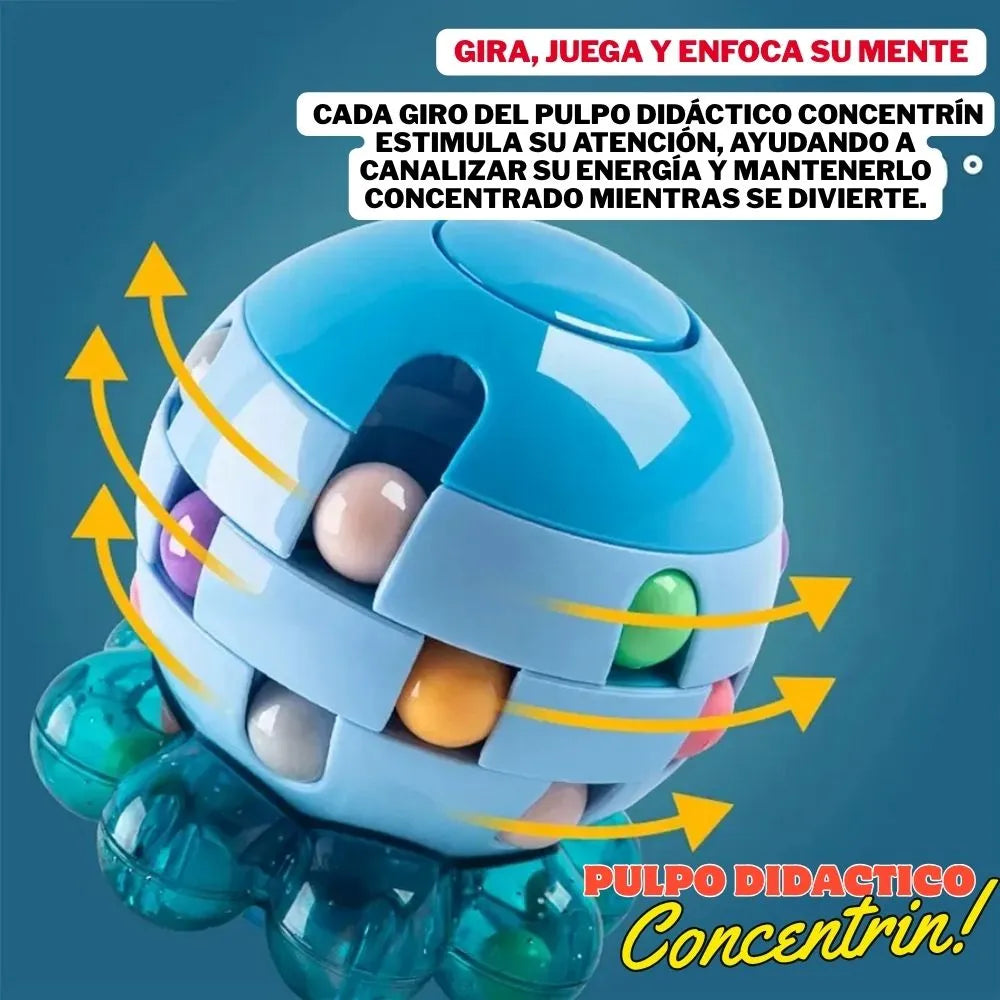 PulpoZen™ - Calma, enfoque y diversión en un solo juguete.