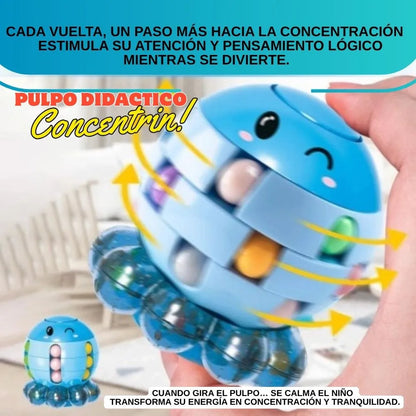 PulpoZen™ - Calma, enfoque y diversión en un solo juguete.