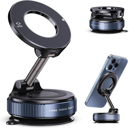 GripMag™ – Soporte Magnético con Ventosa para Celulares