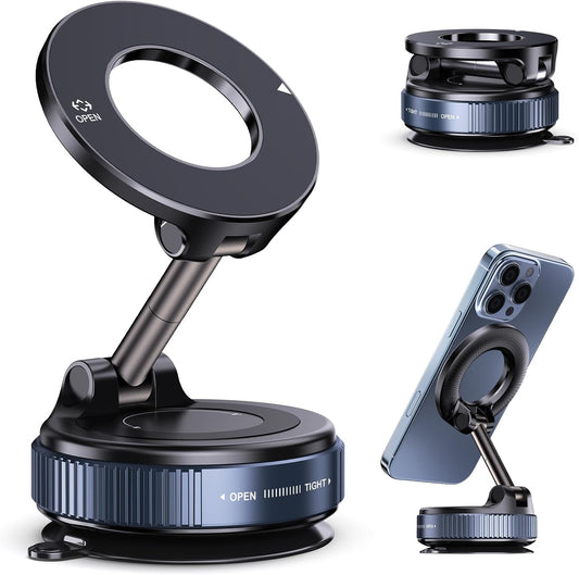 GripMag™ – Soporte Magnético con Ventosa para Celulares
