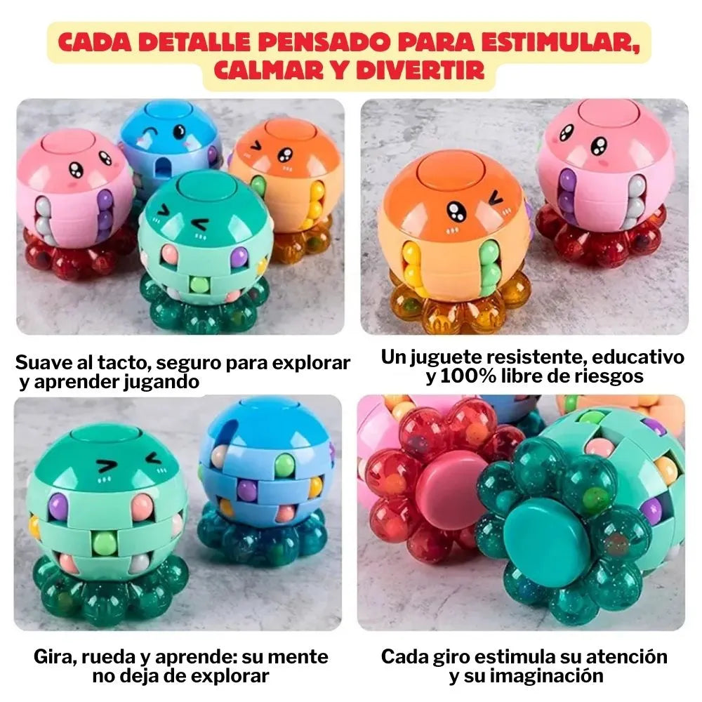 PulpoZen™ - Calma, enfoque y diversión en un solo juguete.