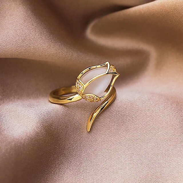 TULIPAN™ ANILLO AJUSTABLE  JOYERIA EXCLUSIVA - [PROMOCIÓN DISPONIBLE SOLO HOY]