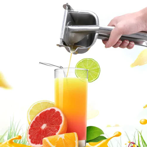 JuicePress™ – Exprimidor Metálico para Jugo Natural y Saludable