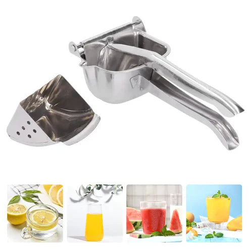JuicePress™ – Exprimidor Metálico para Jugo Natural y Saludable