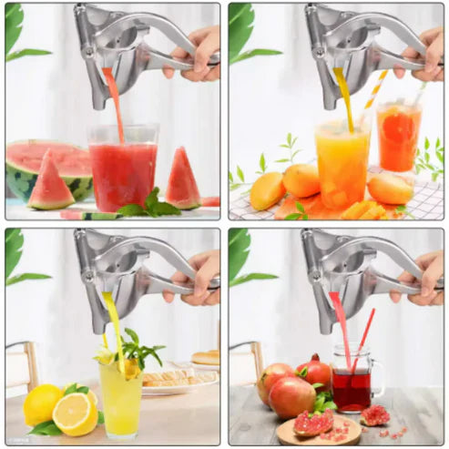 JuicePress™ – Exprimidor Metálico para Jugo Natural y Saludable