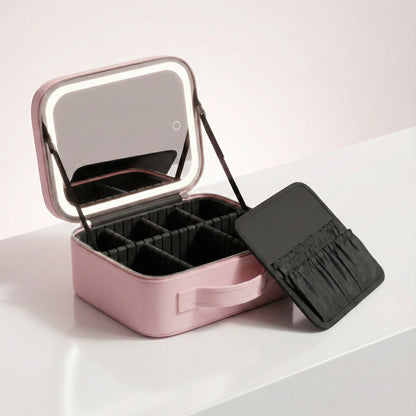 GlowMirror™ – Estuche de Maquillaje con Luz LED