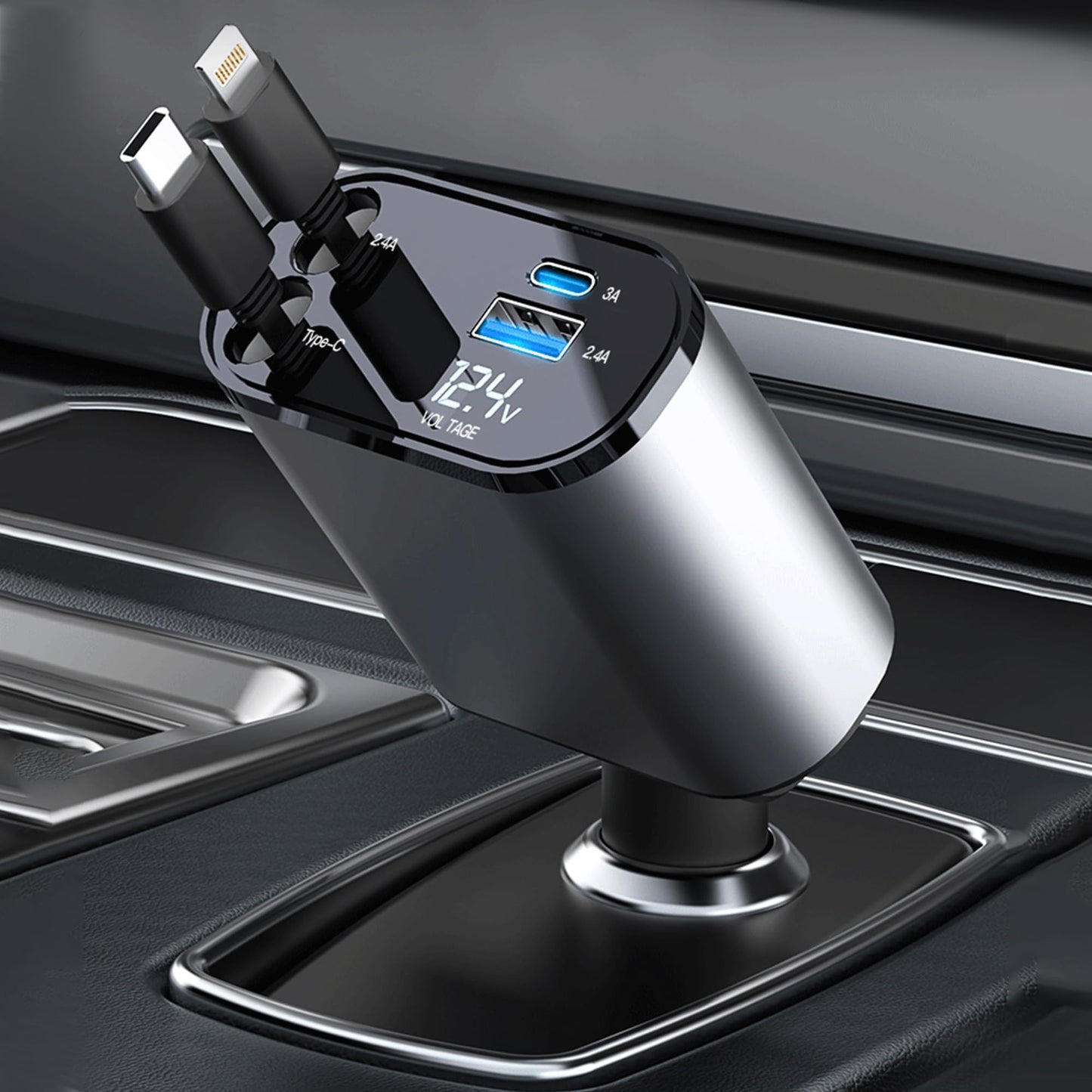 ChargeGo™ – Cargador Retráctil de Coche - [PROMOCIÓN DISPONIBLE SOLO HOY]