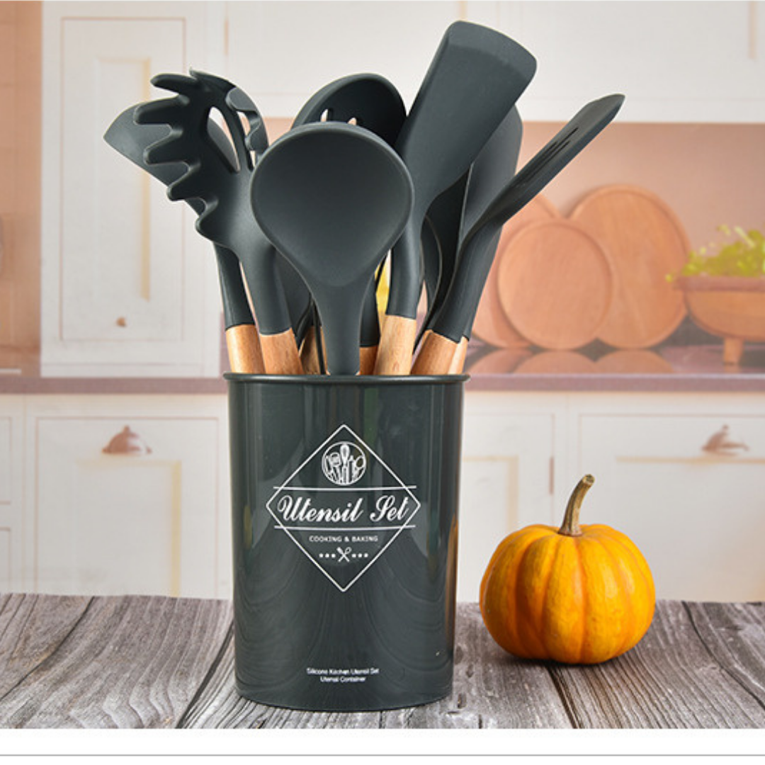 CocinaOn™ Set de 11 Utensilios de Cocina Alta Resistencia - [PROMOCIÓN DISPONIBLE SOLO HOY]