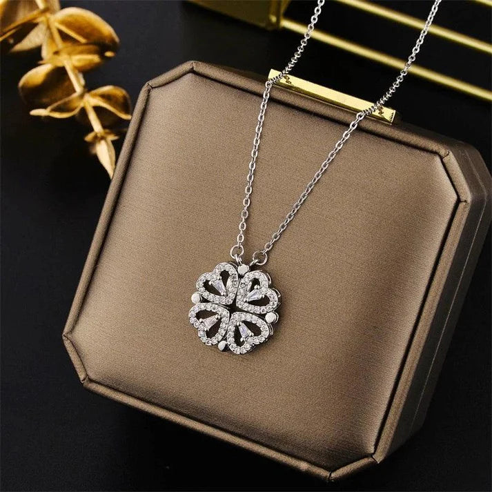 Monaky™ Collar Trébol Corazón + Caja de Regalo - [PROMOCIÓN DISPONIBLE SOLO HOY]
