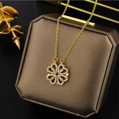 Monaky™ Collar Trébol Corazón + Caja de Regalo - [PROMOCIÓN DISPONIBLE SOLO HOY]