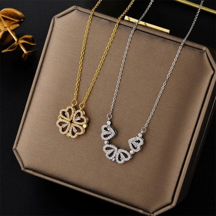 Monaky™ Collar Trébol Corazón + Caja de Regalo - [PROMOCIÓN DISPONIBLE SOLO HOY]