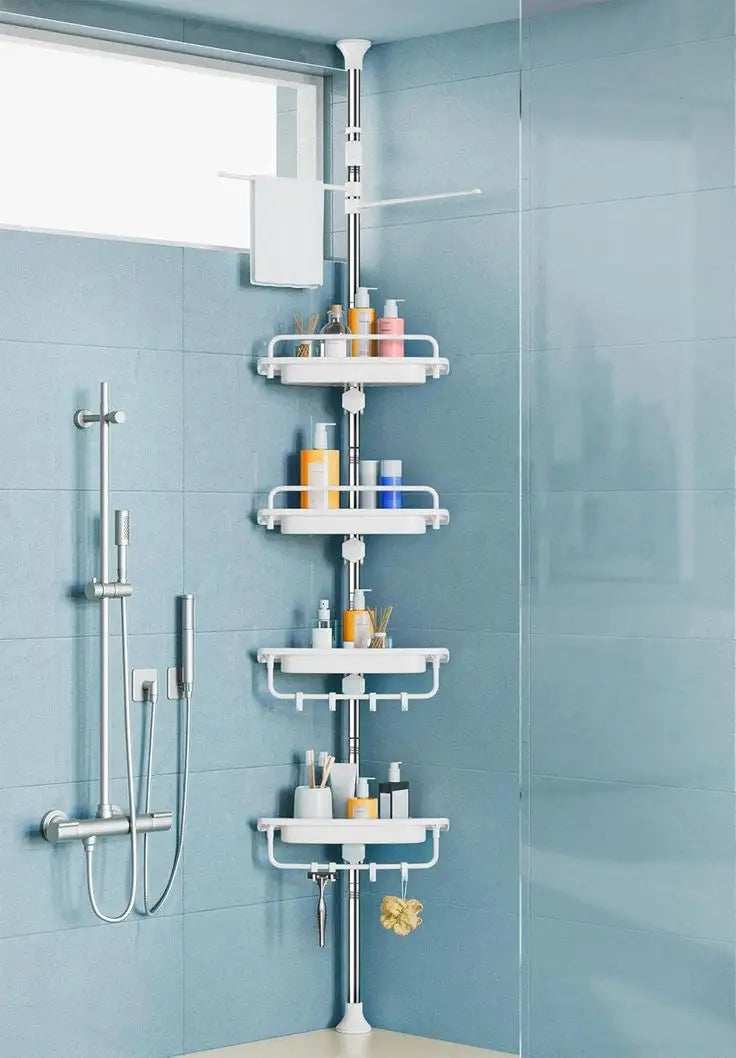BanoOrg™ Nuevo Esquinero Organizador de Baño - [PROMOCIÓN DISPONIBLE SOLO HOY]