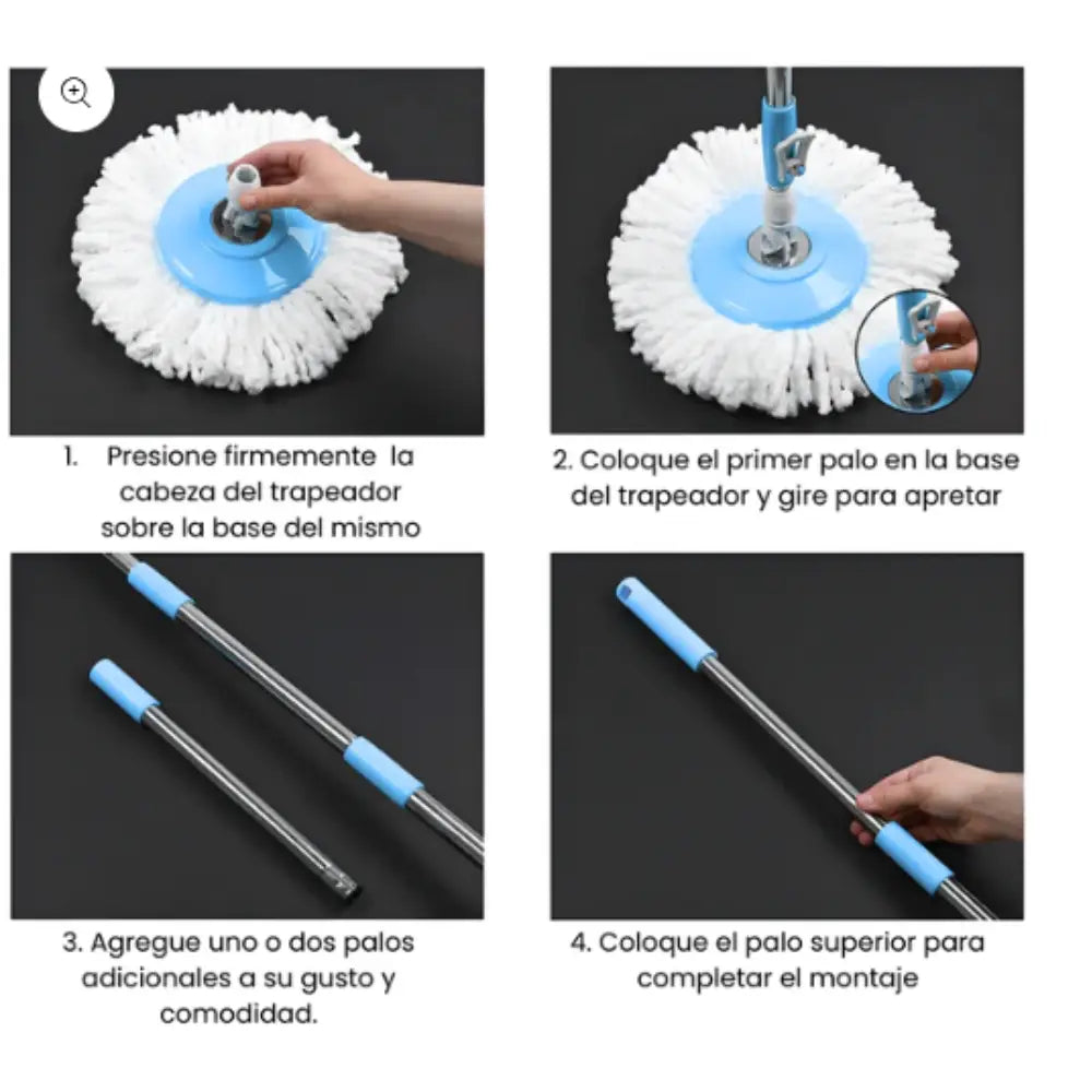 SpinMop™ - Trapero Giratorio Magico Con Balde 360° -  [PROMOCIÓN DISPONIBLE SOLO HOY]