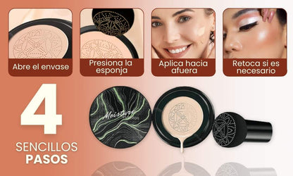 GlowCushion™ – Base Coreana Hidratante con Acabado Porcelana